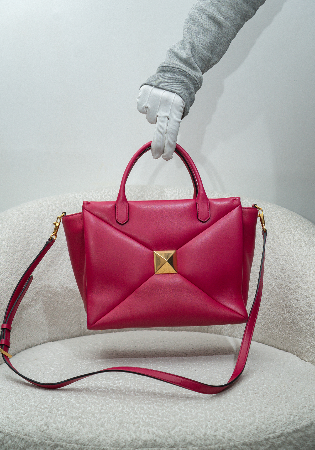 Nappa One Stud Leather