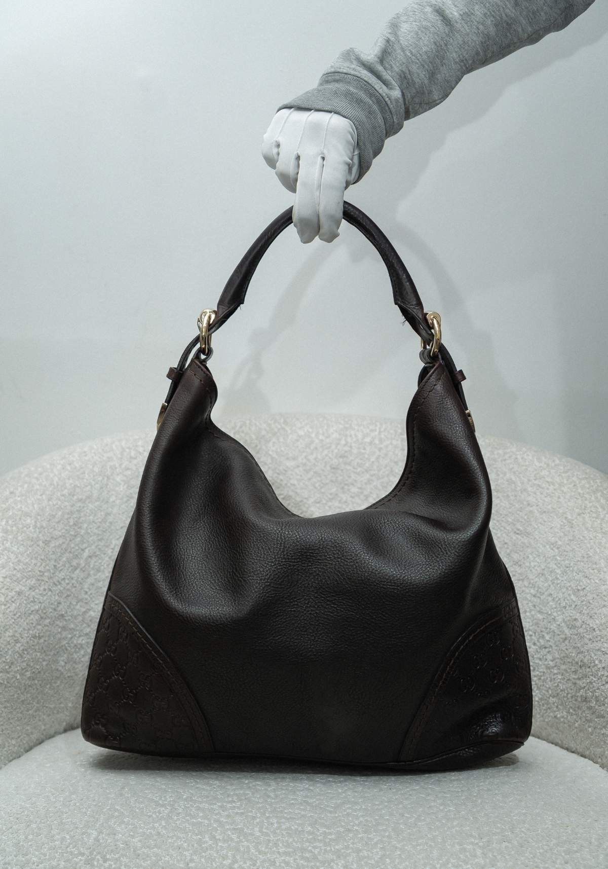 Guccissima Leather Signoria Hobo Bag