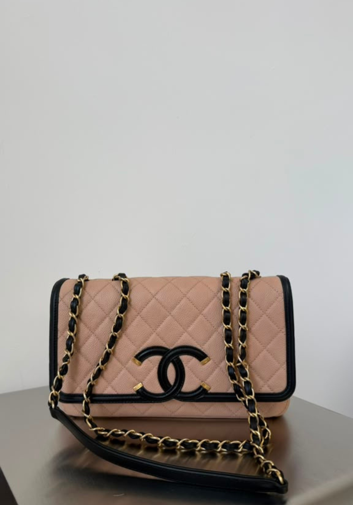 Caviar Quilted CC Filigree Flap