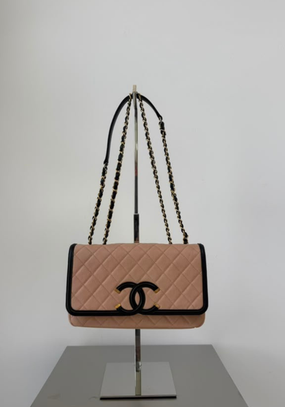 Caviar Quilted CC Filigree Flap