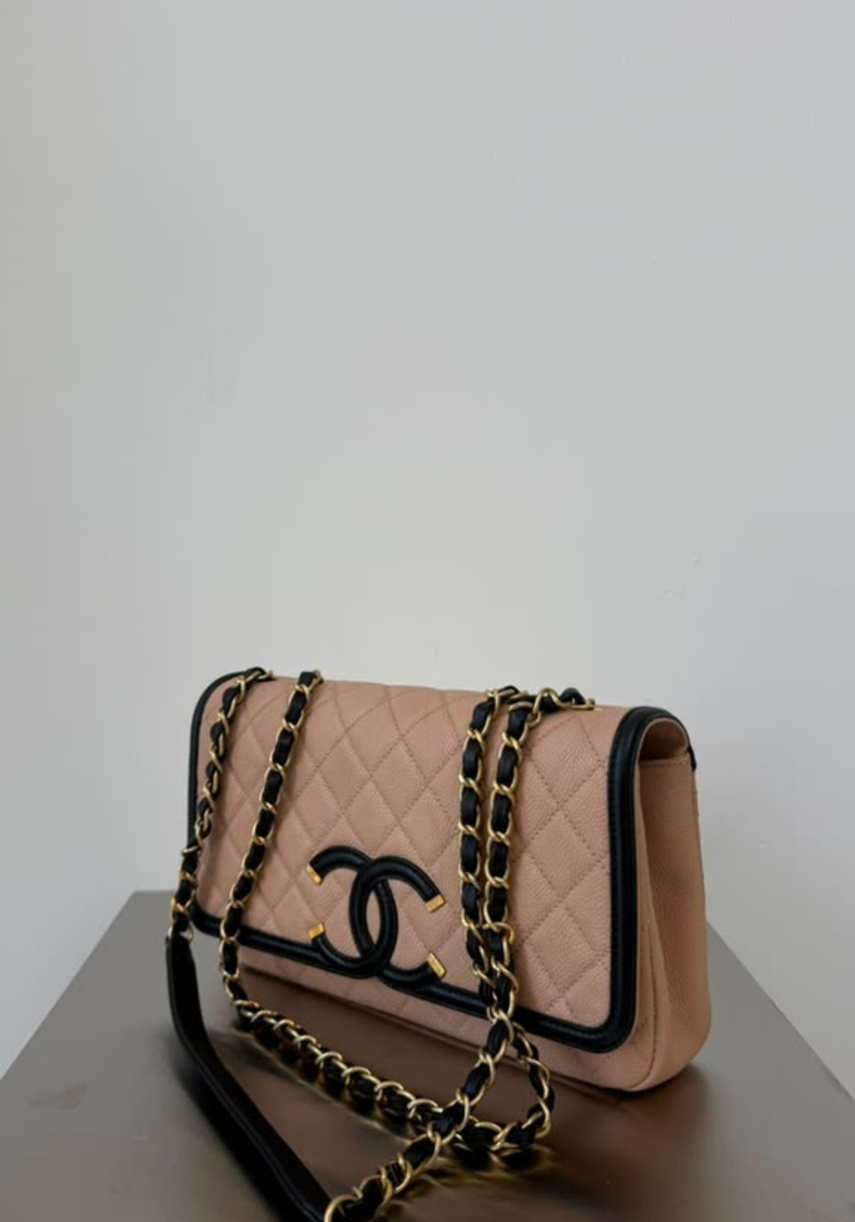 Caviar Quilted CC Filigree Flap