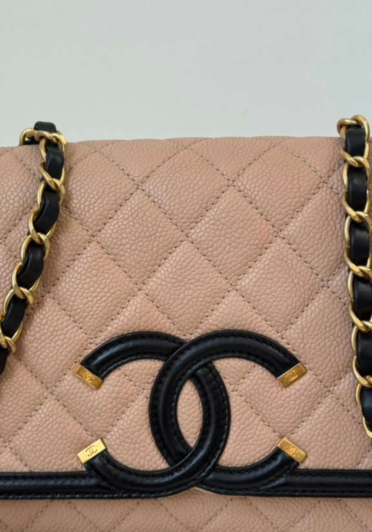 Caviar Quilted CC Filigree Flap