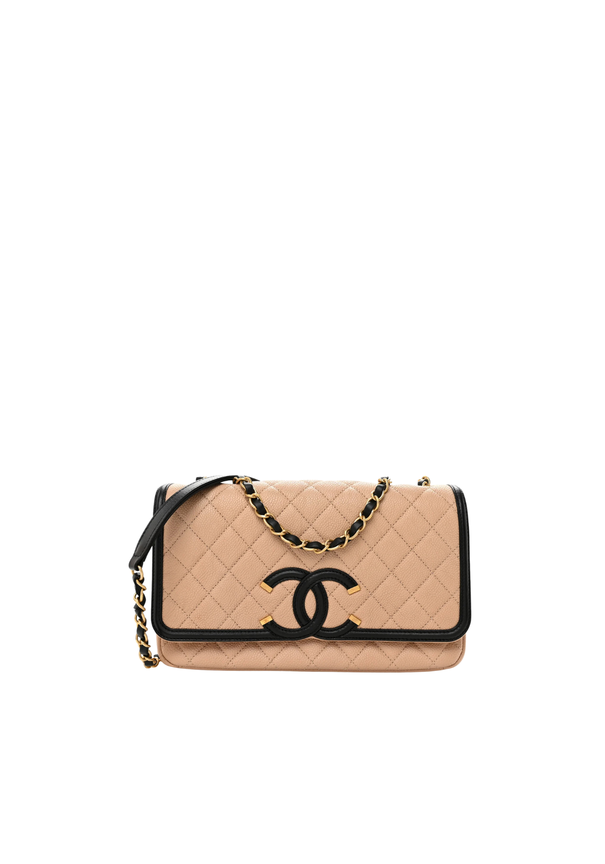 Caviar Quilted CC Filigree Flap