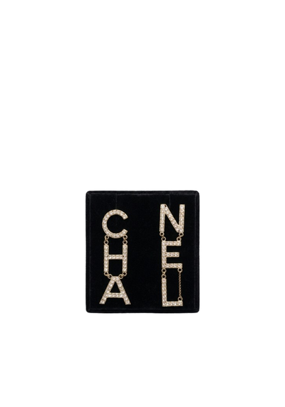 Crystal Letter Earring