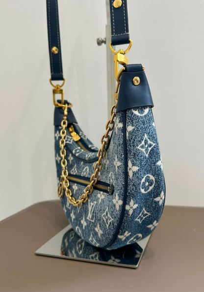 Jacquard Denim Loop Bleu