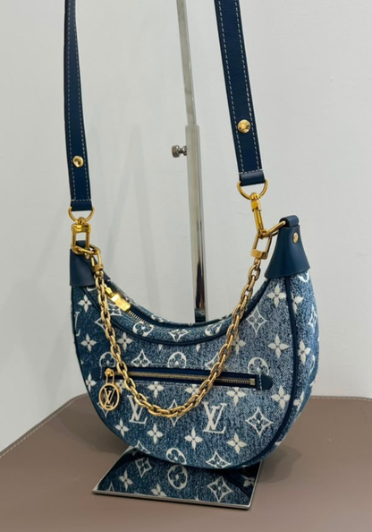 Jacquard Denim Loop Bleu