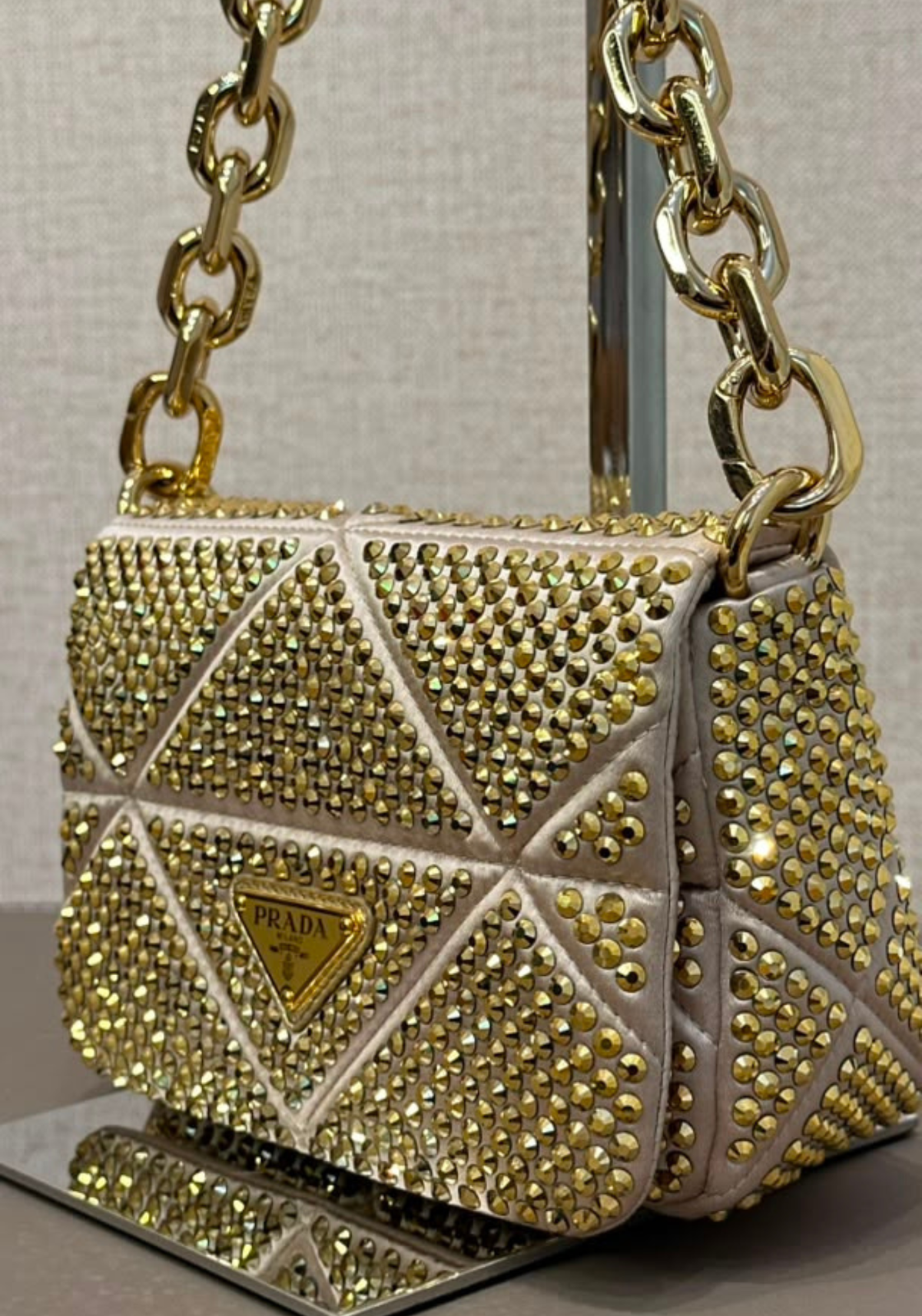 Crystal-Embelished Bag