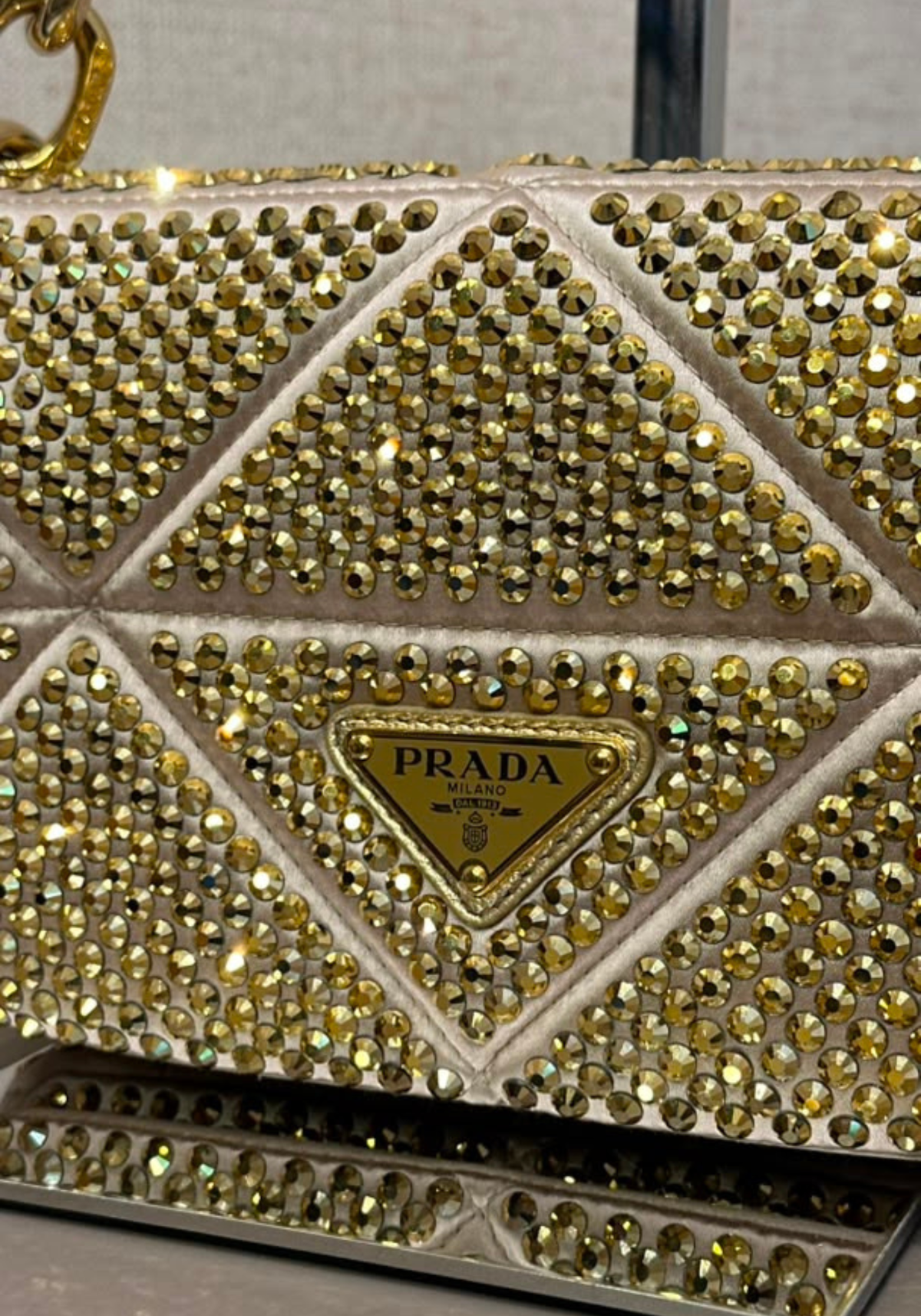 Crystal-Embelished Bag
