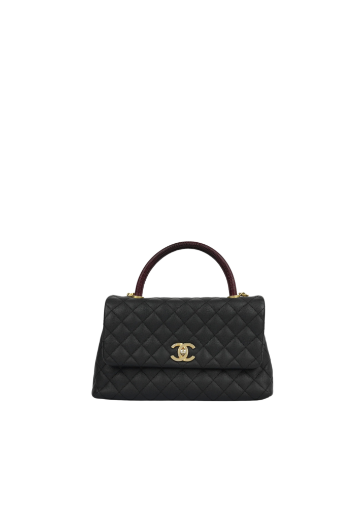 Quilted Coco Handle Flap Bag (Second Hand)